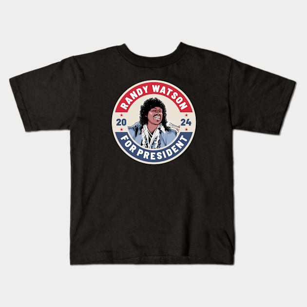 Randy Watson 24 For President Kids T-Shirt by idjie